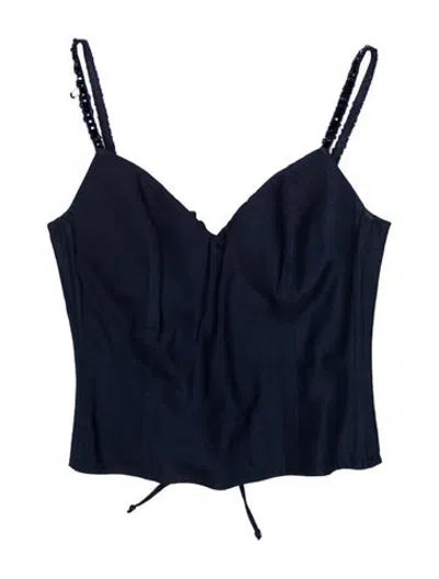 Pre-owned La Perla Strapless Top In Blue