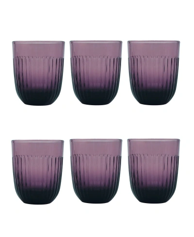 La Rochere Aubergine Quessant 10 Oz. Tumbler, Set Of 6 In Eggplant Purple