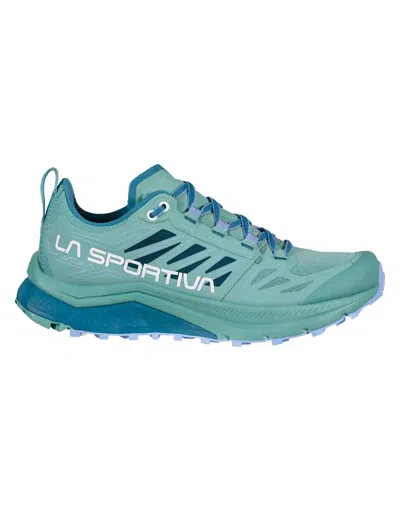 La Sportiva Women's Jackal Running Shoes In Artic/white In Blue