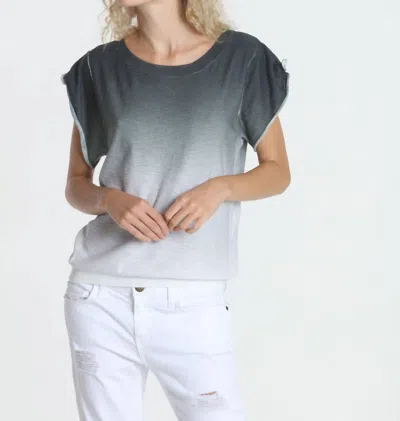 Label+thread Ombre Tie Tee In Smokey In Grey