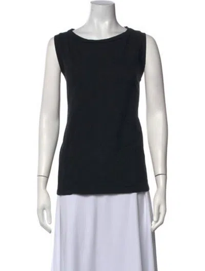 Pre-owned Labo.art Crew Neck Sleeveless Top In Black