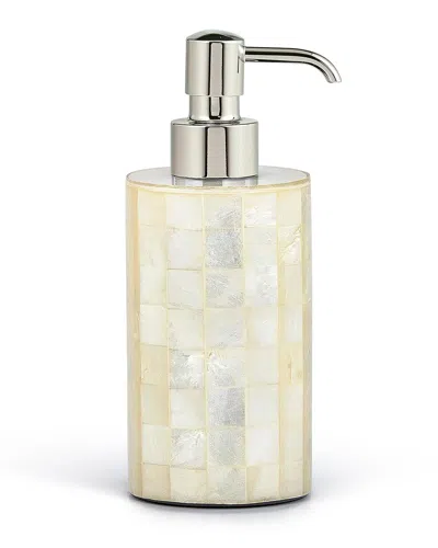 Labrazel Capiz Pump Dispenser In Ivory/chrome