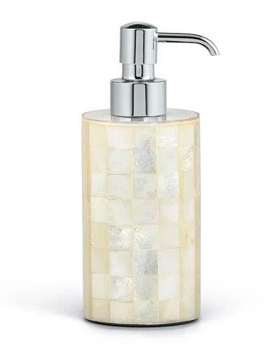 Labrazel Capiz Pump Dispenser In Ivory/nickel