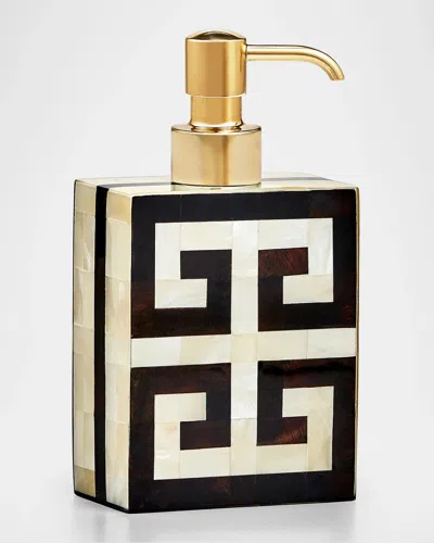 Labrazel Greek Key Pump Dispenser In Polished Gold