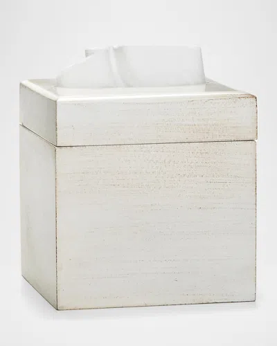 Labrazel Riviera Tissue Box Cover In Antique White