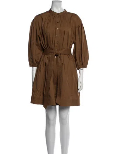 Pre-owned L'academie Mini Dress In Brown