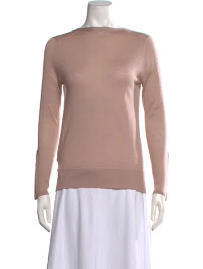 Pre-owned Lacoste Bateau Neckline Sweater In Pink