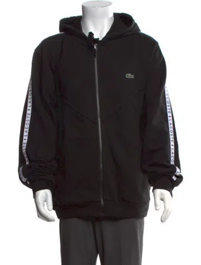 Pre-owned Lacoste Crew Neck Long Sleeve Hoodie W/ Tags In Black