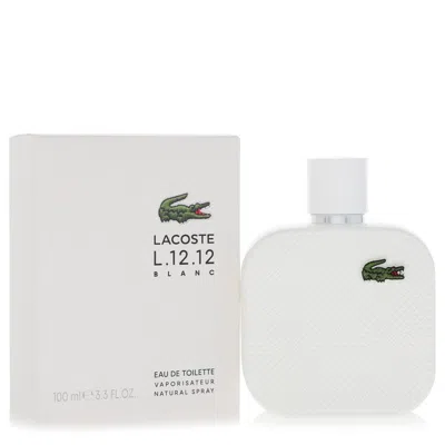 Lacoste L.12.12 Blanc Eau De Toilette Spray For Men, 3.3 oz (100 Ml) Unboxed In Default