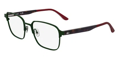 Lacoste L2313 301 Men's Glasses Green Size 53 - Free Lenses - Blue Light Block Available In Matte Green