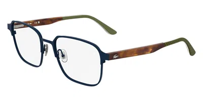 Lacoste L2313 424 Men's Glasses Blue Size 53 - Free Lenses - Blue Light Block Available In Matte Blue