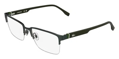 Lacoste L2326 301 Men's Glasses Green Size 55 - Free Lenses - Blue Light Block Available In Matte Green