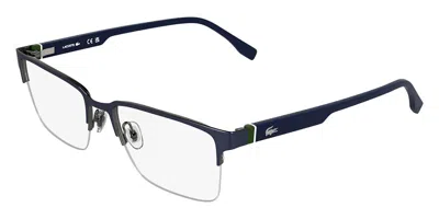 Lacoste L2326 424 Men's Glasses Blue Size 55 - Free Lenses - Blue Light Block Available In Matte Blue