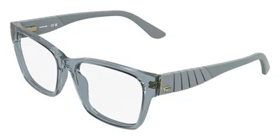 Lacoste L4024 414 Women's Glasses Blue Size 55 - Free Lenses - Blue Light Block Available In Transparent Light Grey,avio