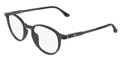 Lacoste L4027 038 Men's Glasses Clear Size 50 - Free Lenses - Blue Light Block Available In Transparent Grey