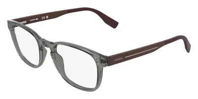 Lacoste L4029 038 Men's Glasses Clear Size 52 - Free Lenses - Blue Light Block Available In Transparent Grey