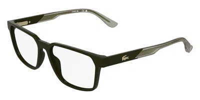 Lacoste L4031 275 Men's Glasses Green Size 55 - Free Lenses - Blue Light Block Available In Dark Khaki Green