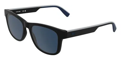 Lacoste L6075s 002 Men's Sunglasses Black Size 54 In Matte Black