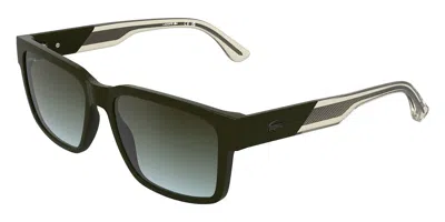 Lacoste L6104s 275 Men's Sunglasses Green Size 57 In Khaki Green