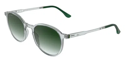 Lacoste L6105s 038 Men's Sunglasses Grey Size 51 In Transparent Light Grey