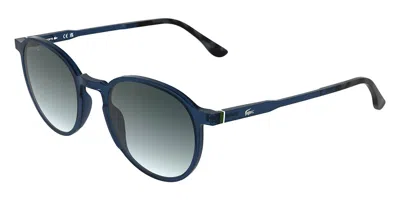 Lacoste L6105s 410 Men's Sunglasses Blue Size 51 In Transparent Blue