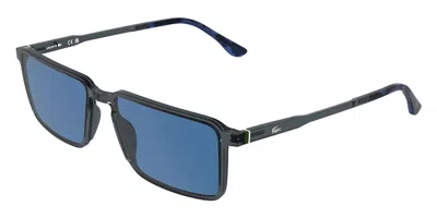Lacoste L6106s 038 Men's Sunglasses Grey Size 57 In Transparent Grey