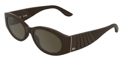 Lacoste L6109s 207 Women's Sunglasses Brown Size 54 In Chocolate