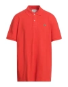 Lacoste Man Polo Shirt Tomato Red Size 8 Cotton, Elastane