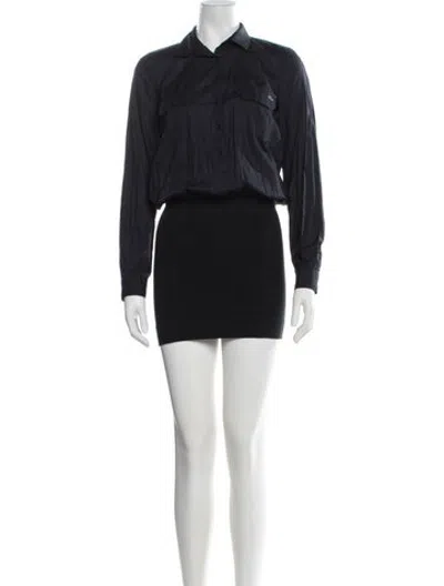 Pre-owned Lacoste Mini Dress In Blue