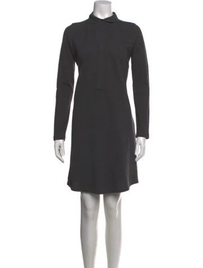 Pre-owned Lacoste Mini Dress In Grey