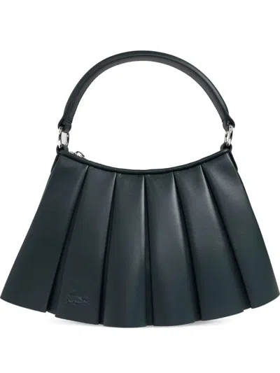 Lacoste Small Runway Lenglen Shopper Bag In Black