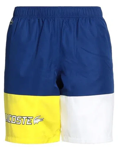 Lacoste Sport Man Shorts & Bermuda Shorts Blue Size 4 Polyester