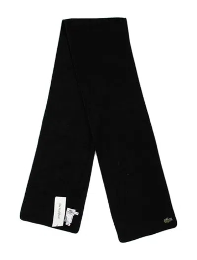 Pre-owned Lacoste Sport Scarf W/ Tags In Black