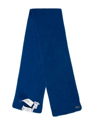Pre-owned Lacoste Sport Scarf W/ Tags In Blue