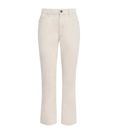 Lafayette 148 Barrel-leg Jeans In Neutral