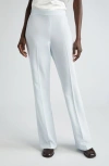 Lafayette 148 Gates Crepe Flare Leg Pants In Seawater