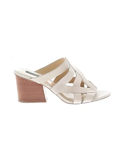 Pre-owned Lafayette 148 Sandals In Ivory