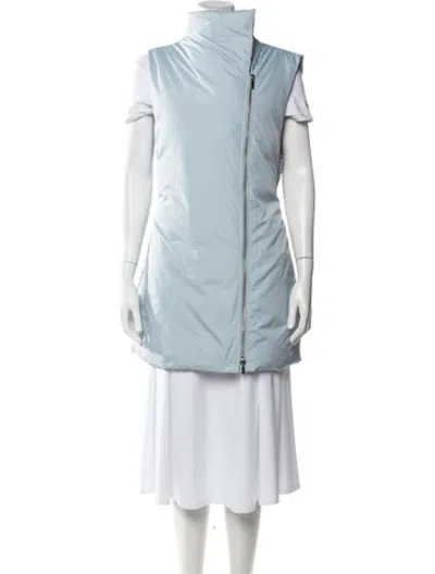 Pre-owned Lafayette 148 Vest In Blue