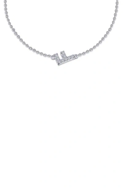 Lafonn Simulated Diamond Pavé Initial Bracelet In Silver/ White F