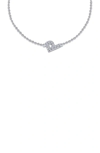 Lafonn Simulated Diamond Pavé Initial Bracelet In Silver/ White P