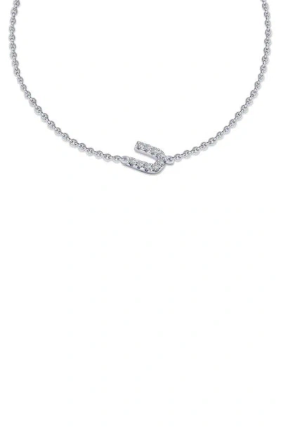Lafonn Simulated Diamond Pavé Initial Bracelet In Silver/ White U