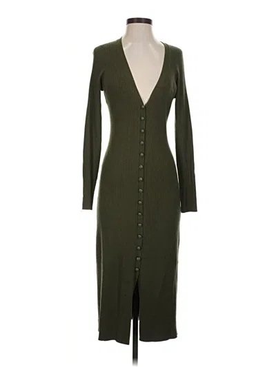 Pre-owned L'agence Cardigan Sweater In Green