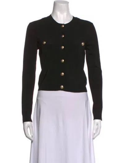 Pre-owned L'agence Crew Neck Sweater In Black