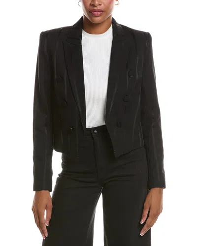 L'agence Lila Boxy Blazer In Black