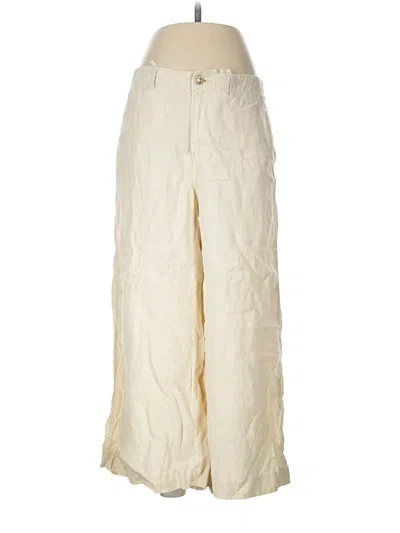 Pre-owned L'agence Linen Pants In Ivory