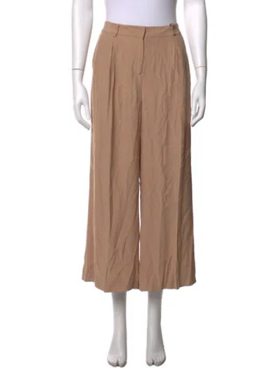 Pre-owned L'agence Linen Wide Leg Pants In Neutrals