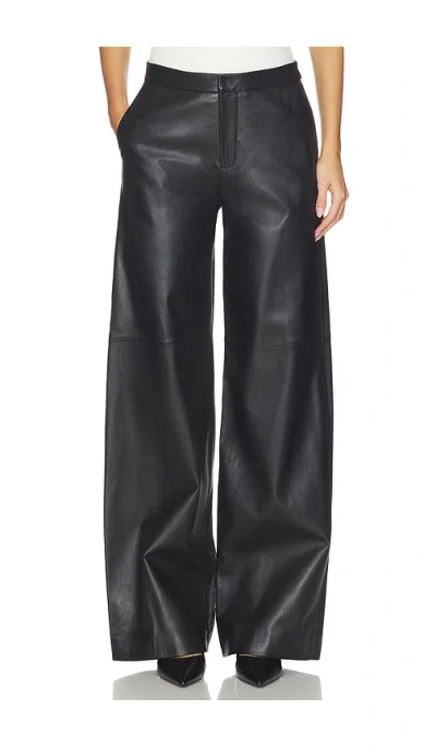 L'agence Livvy Straight Leg Trouser In Black