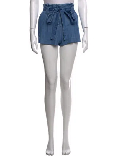 Pre-owned L'agence Mini Shorts In Blue
