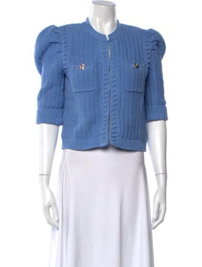 Pre-owned L'agence Open Front Sweater In Blue
