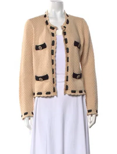 Pre-owned L'agence Open Front Sweater In Neutrals
